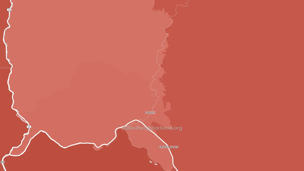 83622, ID block-group political-lean map