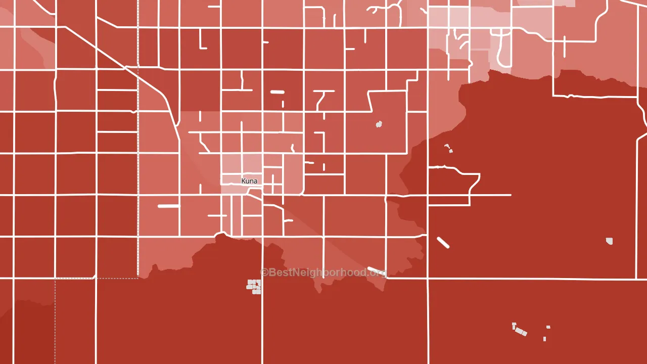 83634, ID block-group political-lean map