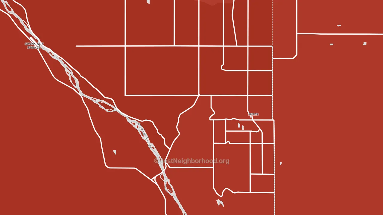 83641, ID block-group political-lean map