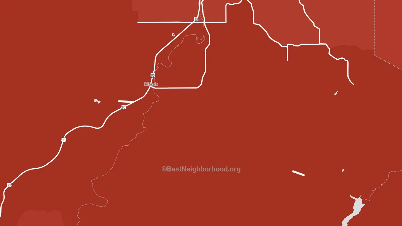 83645, ID block-group political-lean map