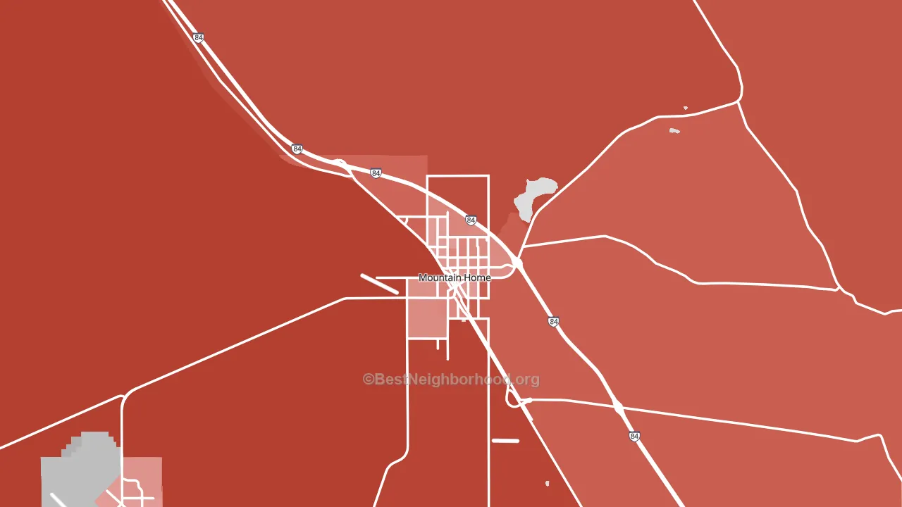 83647, ID block-group political-lean map