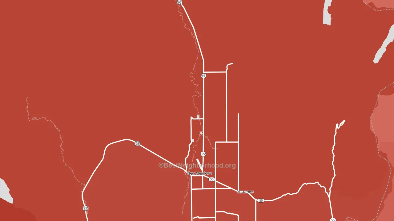 83654, ID block-group political-lean map