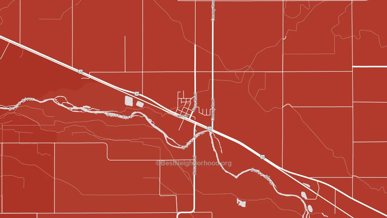 83656, ID block-group political-lean map