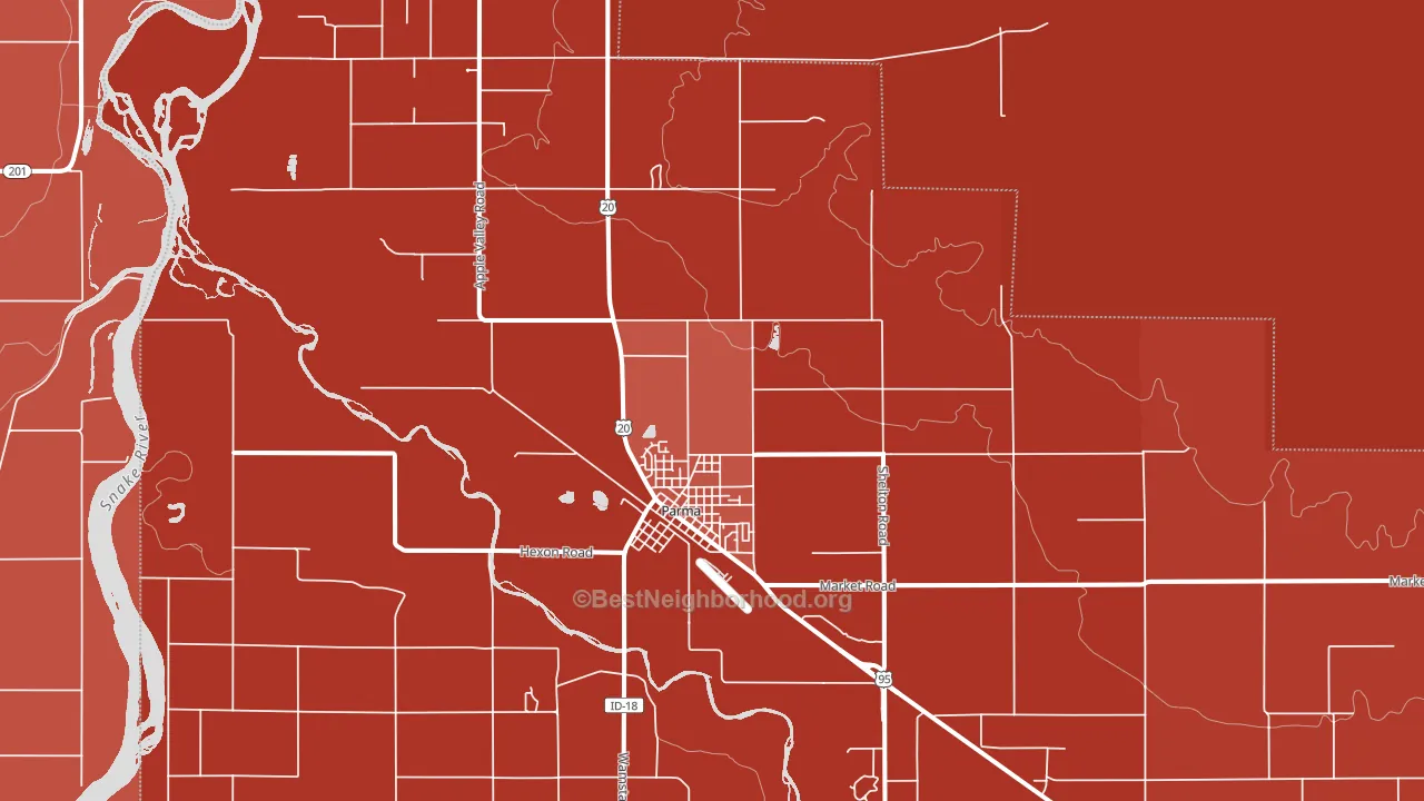 83660, ID block-group political-lean map