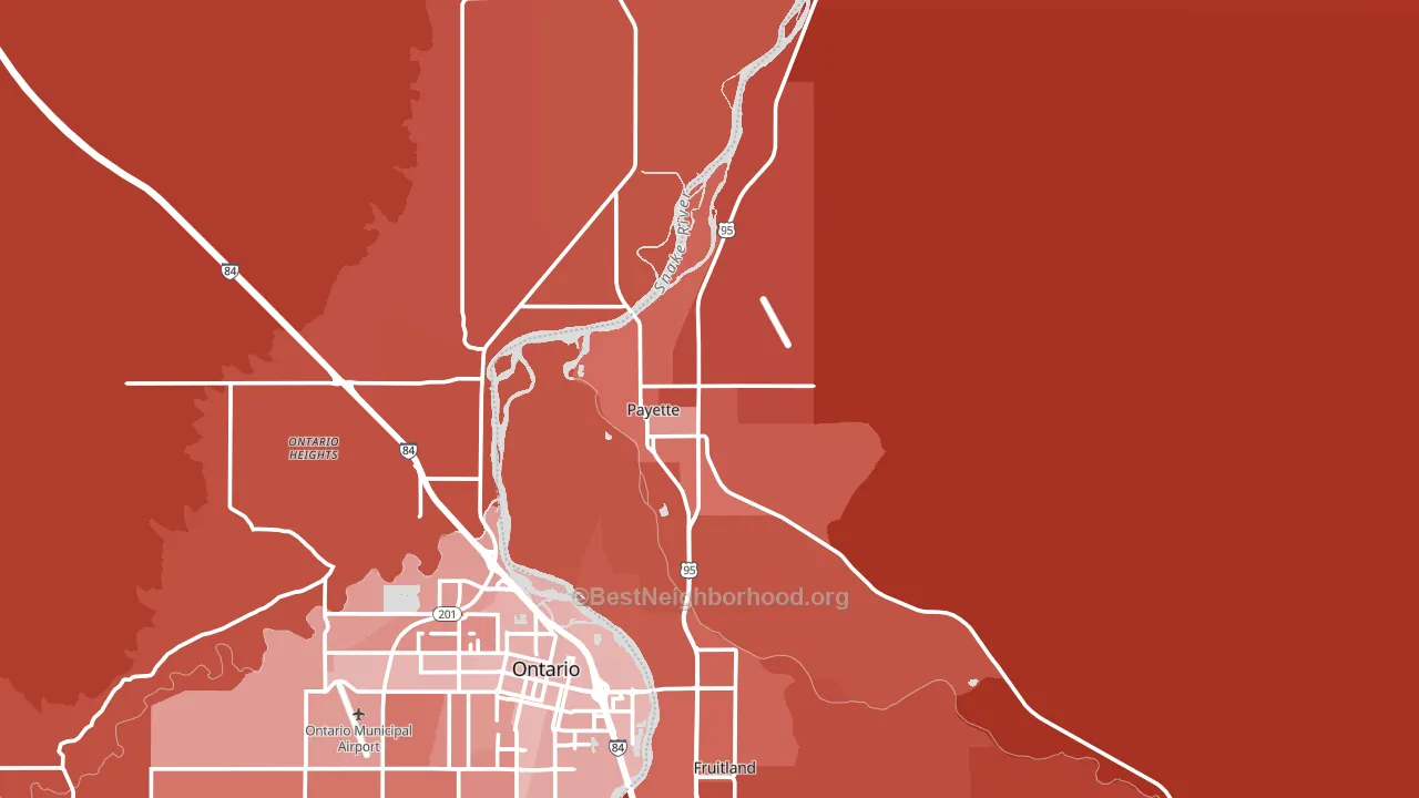83661, ID block-group political-lean map