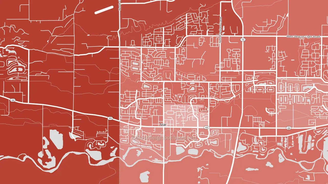 83669, ID block-group political-lean map