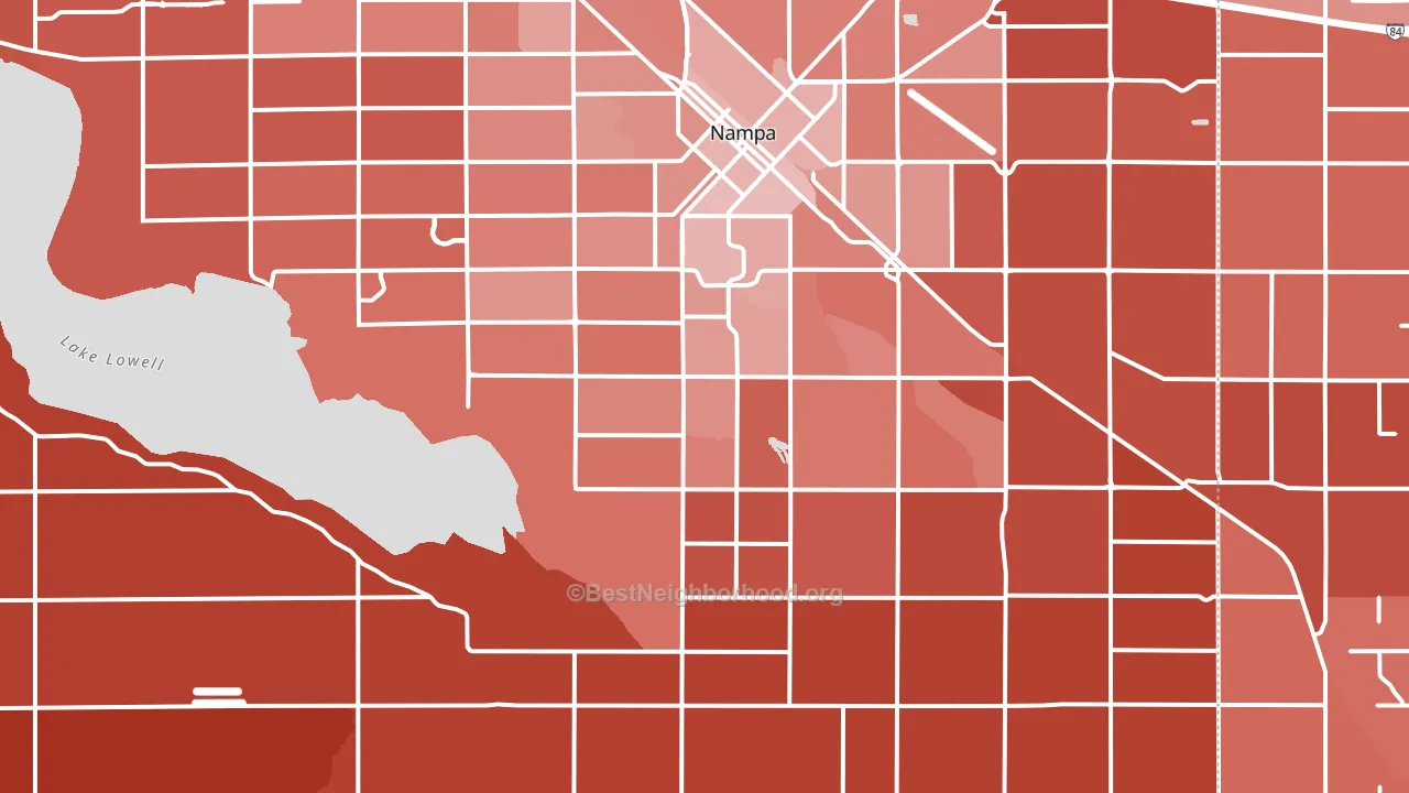 83686, ID block-group political-lean map