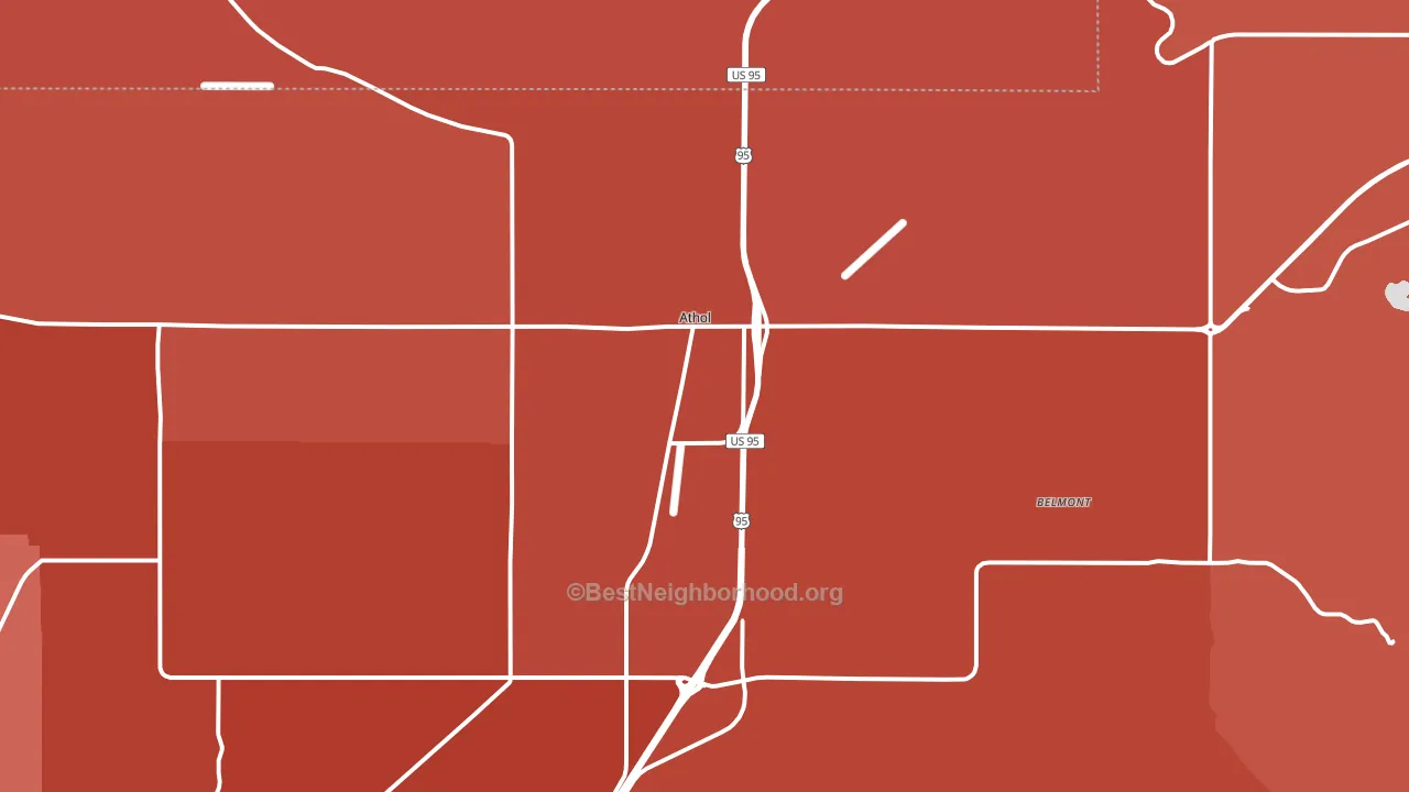 83801, ID block-group political-lean map