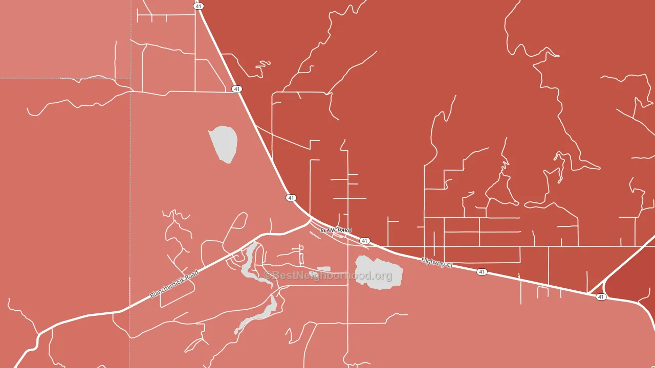 83804, ID block-group political-lean map
