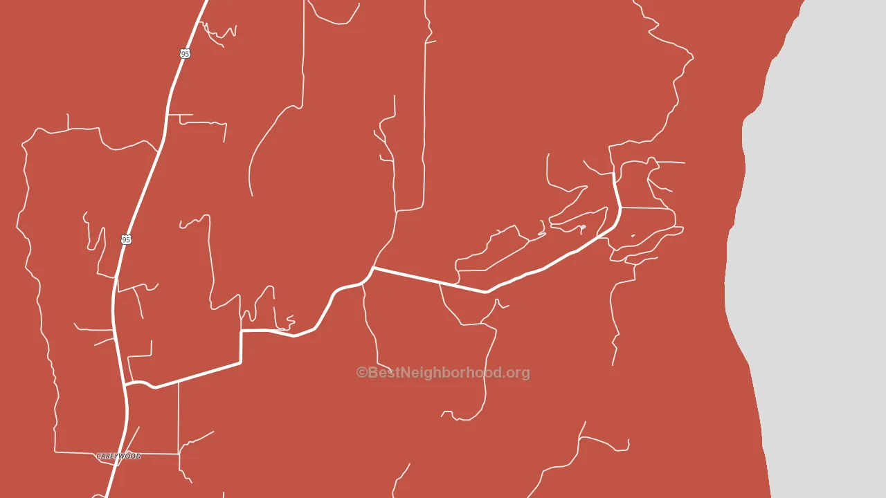 83809, ID block-group political-lean map