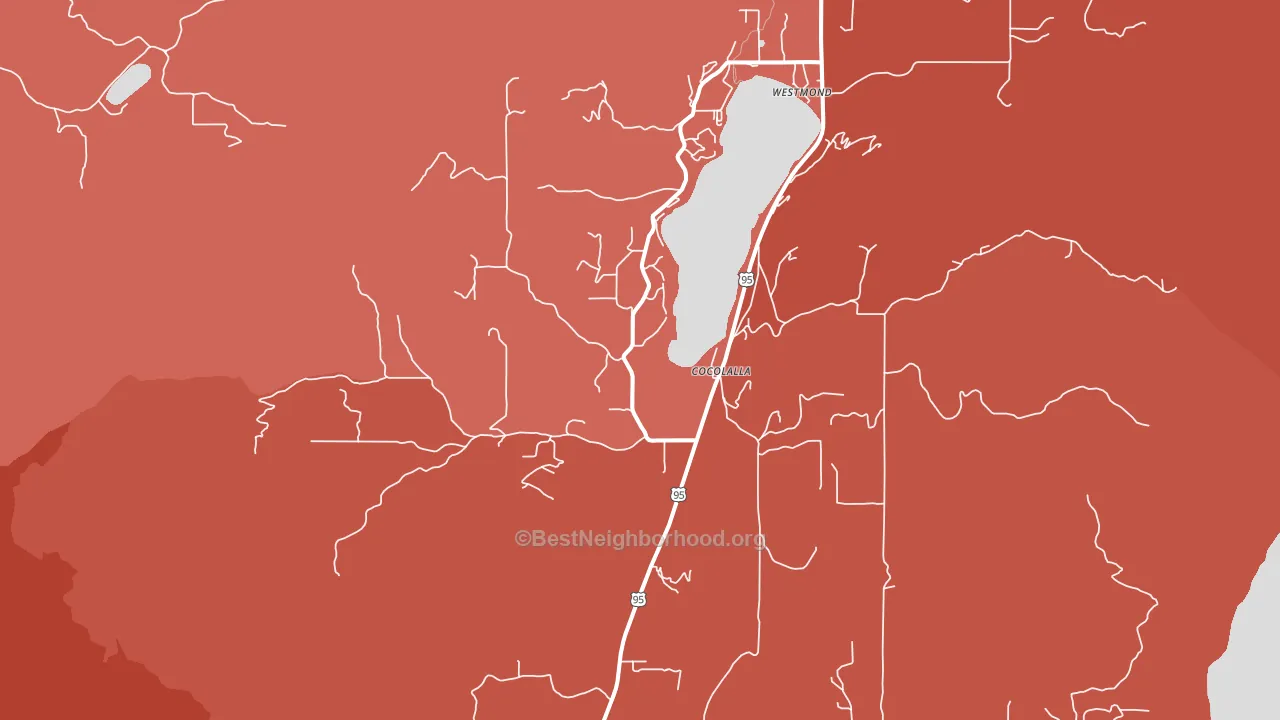 83813, ID block-group political-lean map