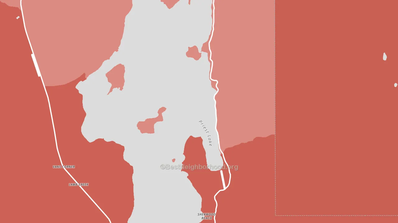 83821, ID block-group political-lean map