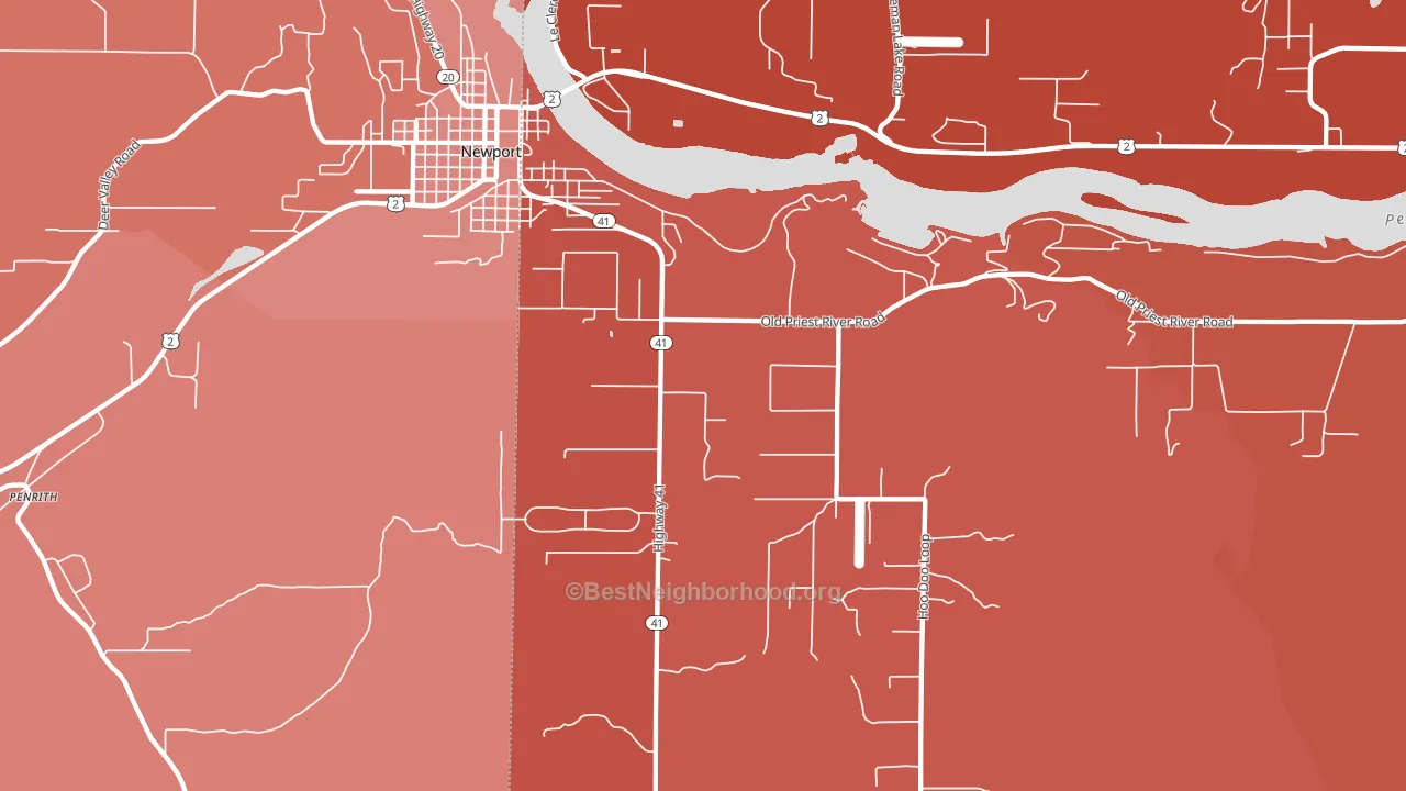 83822, ID block-group political-lean map