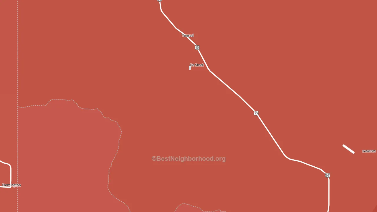 83824, ID block-group political-lean map