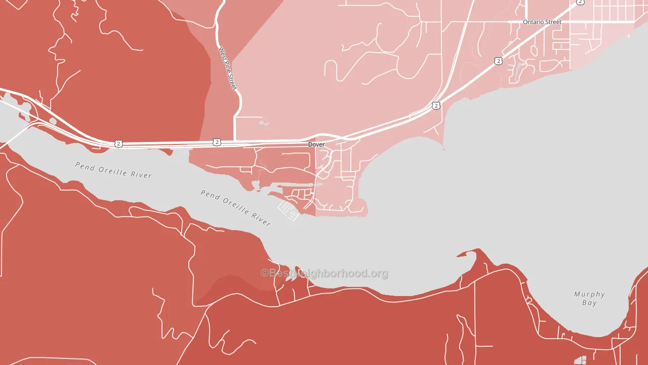 83825, ID block-group political-lean map