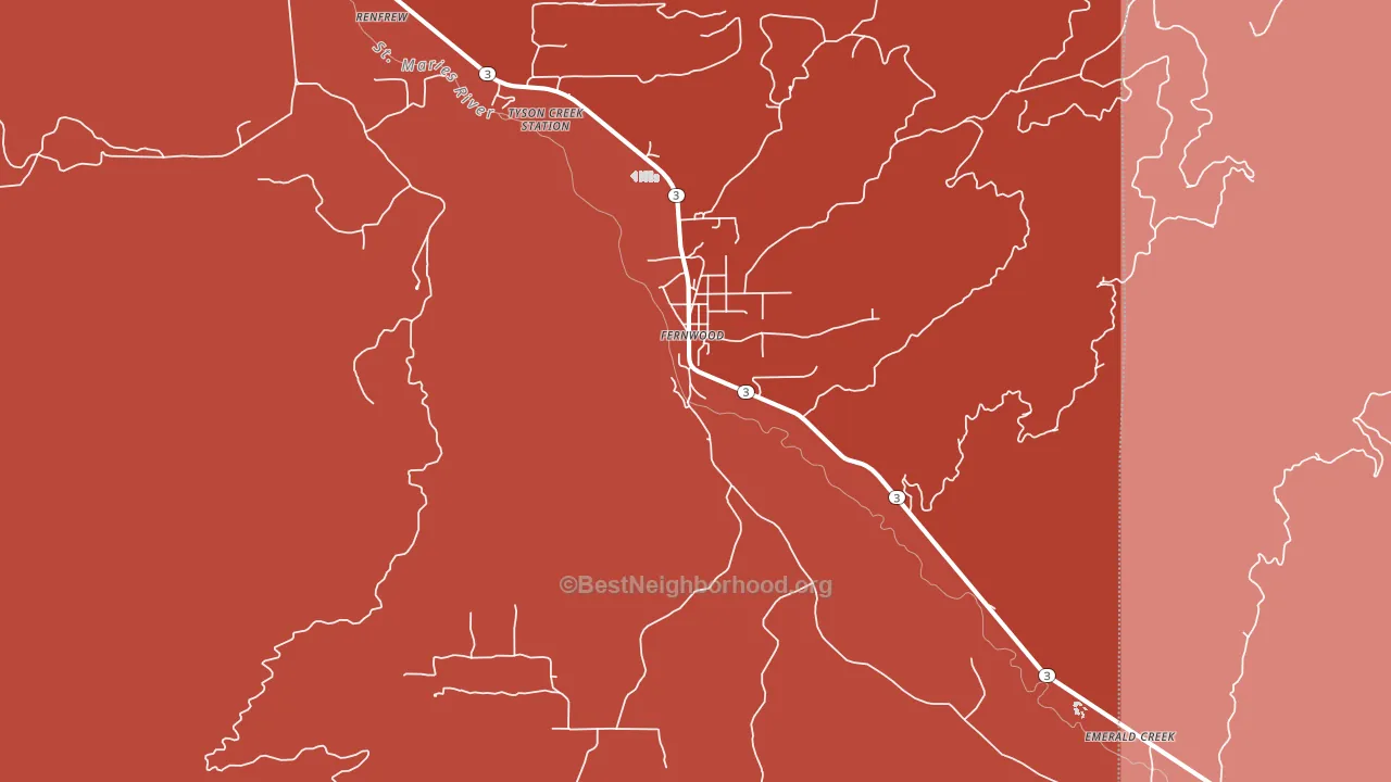 83830, ID block-group political-lean map