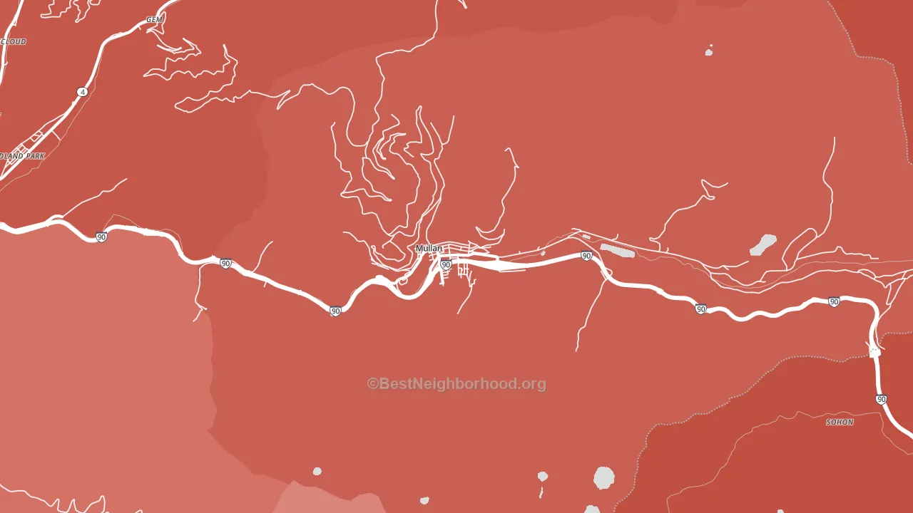 83846, ID block-group political-lean map