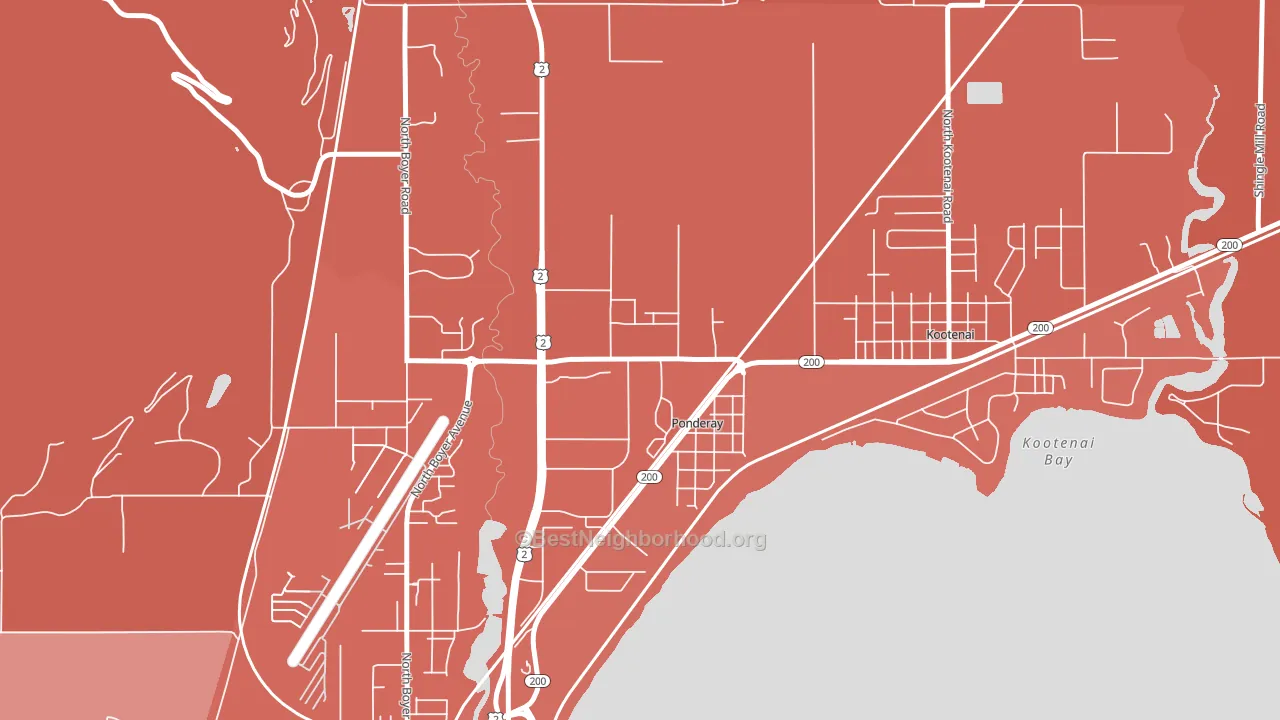 83852, ID block-group political-lean map