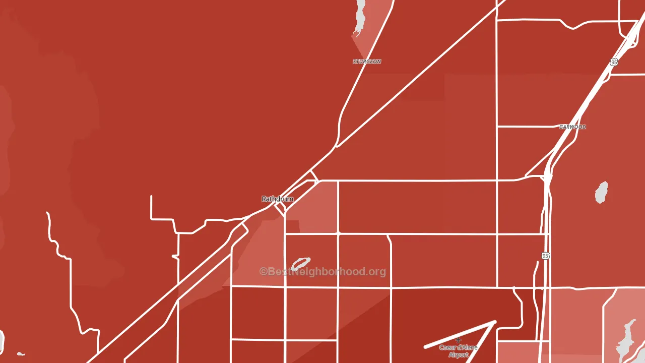 83858, ID block-group political-lean map