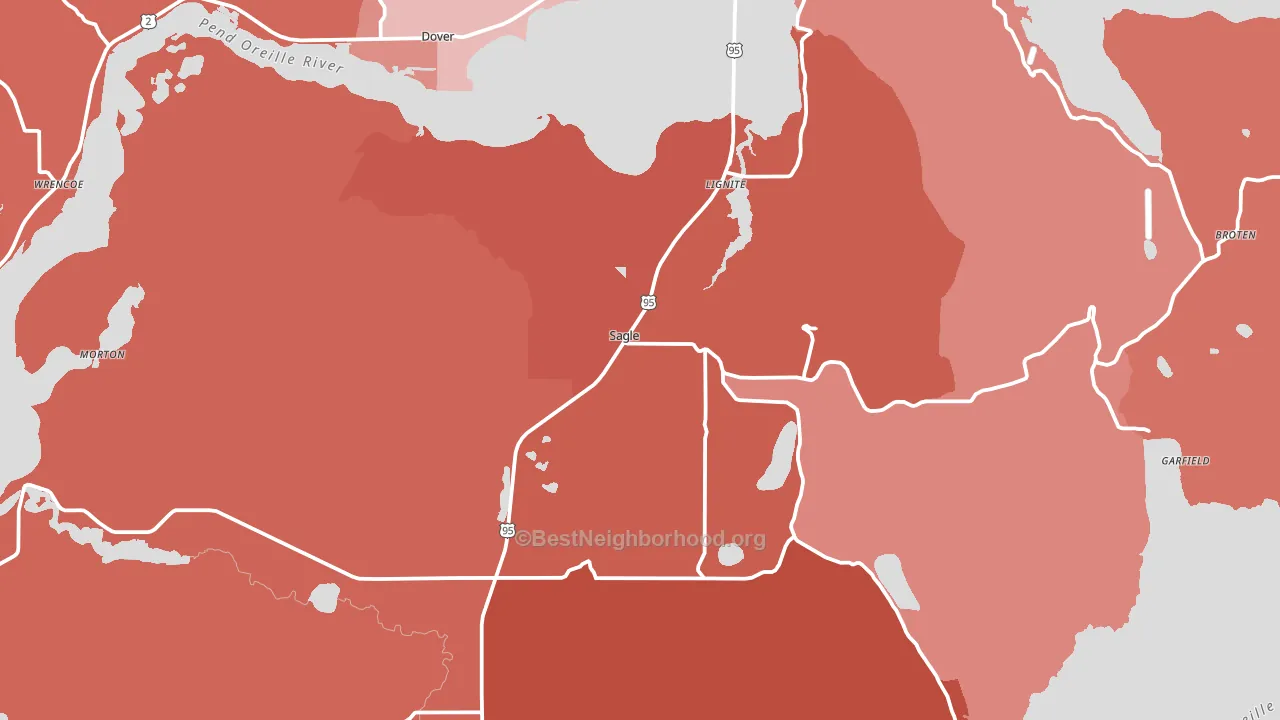 83860, ID block-group political-lean map