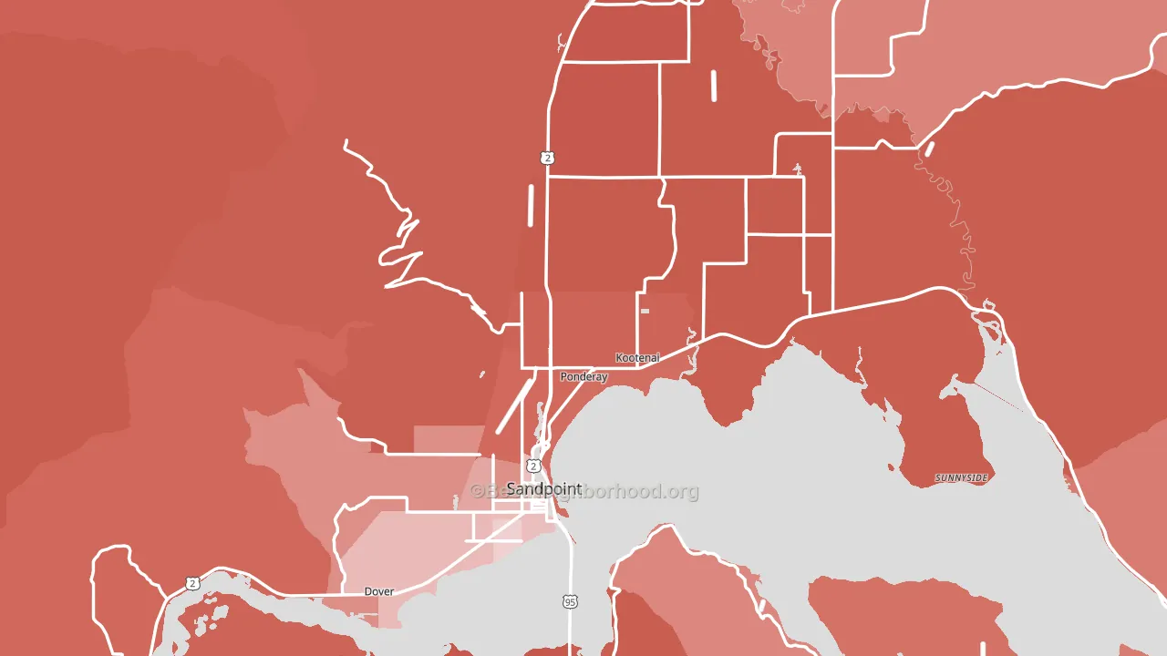 83864, ID block-group political-lean map