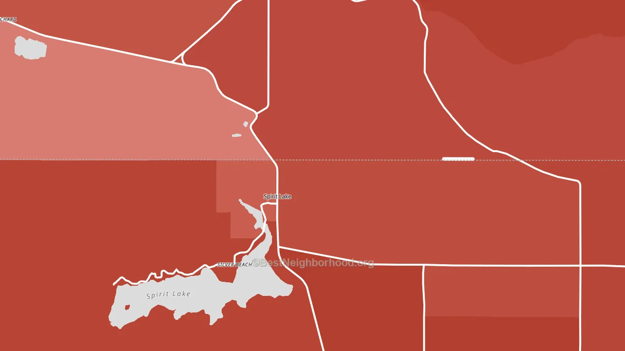83869, ID block-group political-lean map