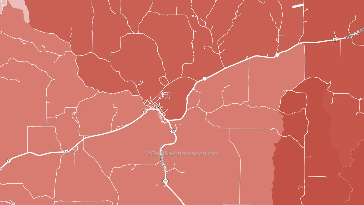 83871, ID block-group political-lean map