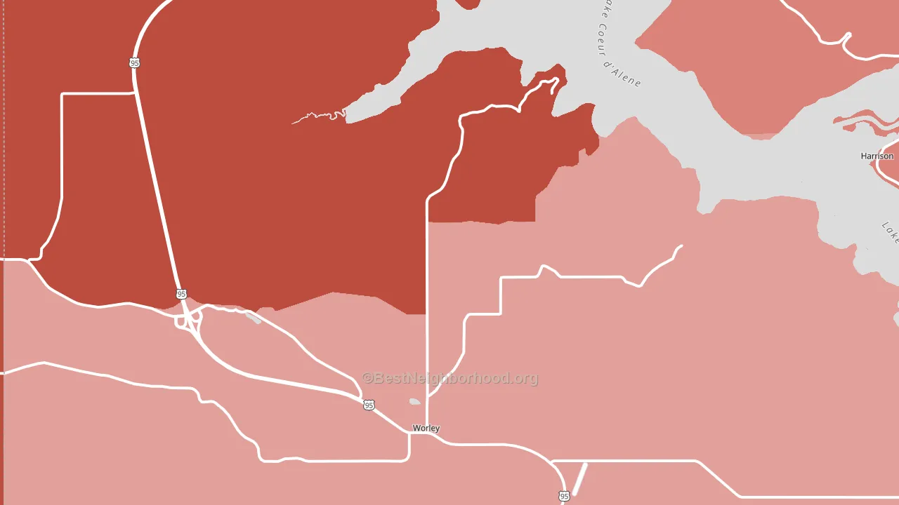 83876, ID block-group political-lean map