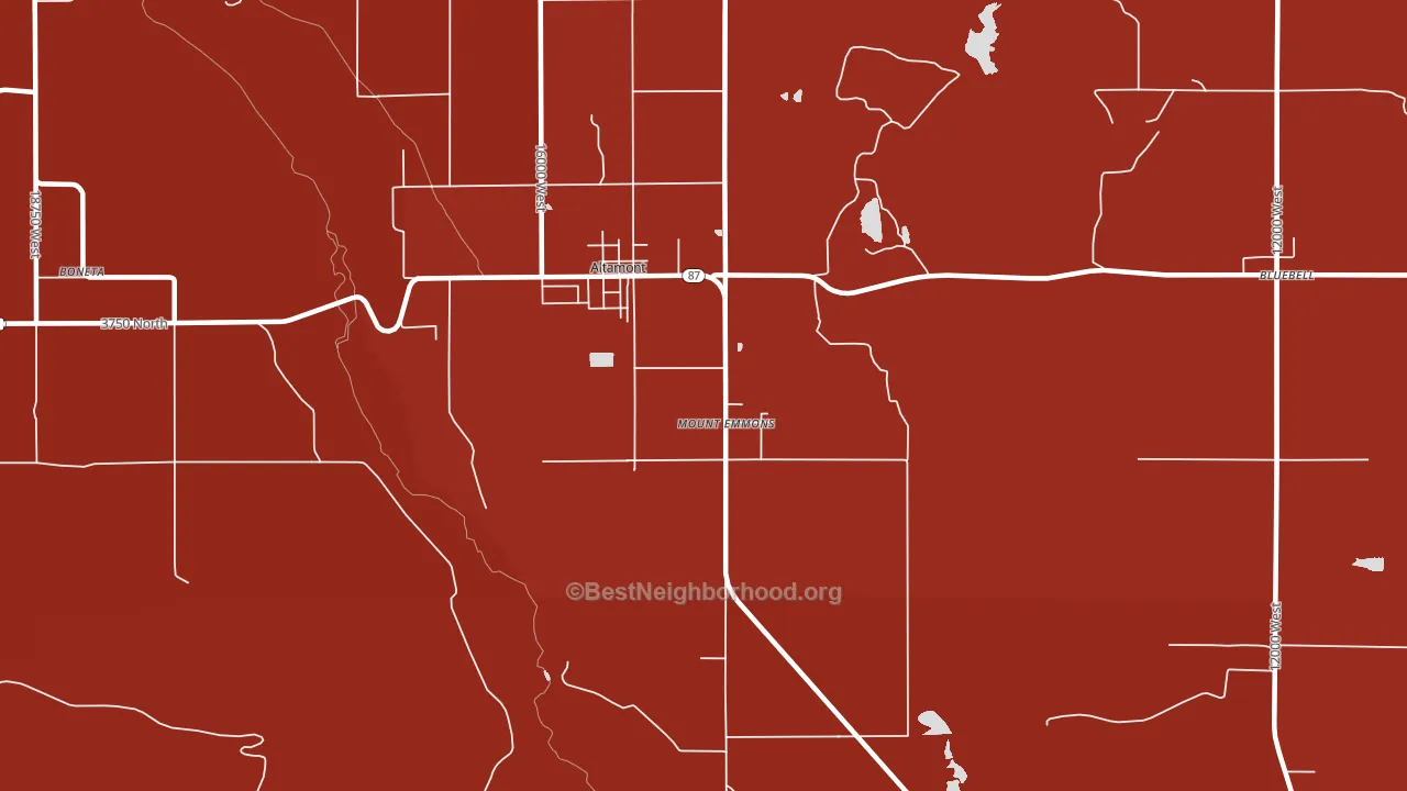 84001, UT block-group political-lean map