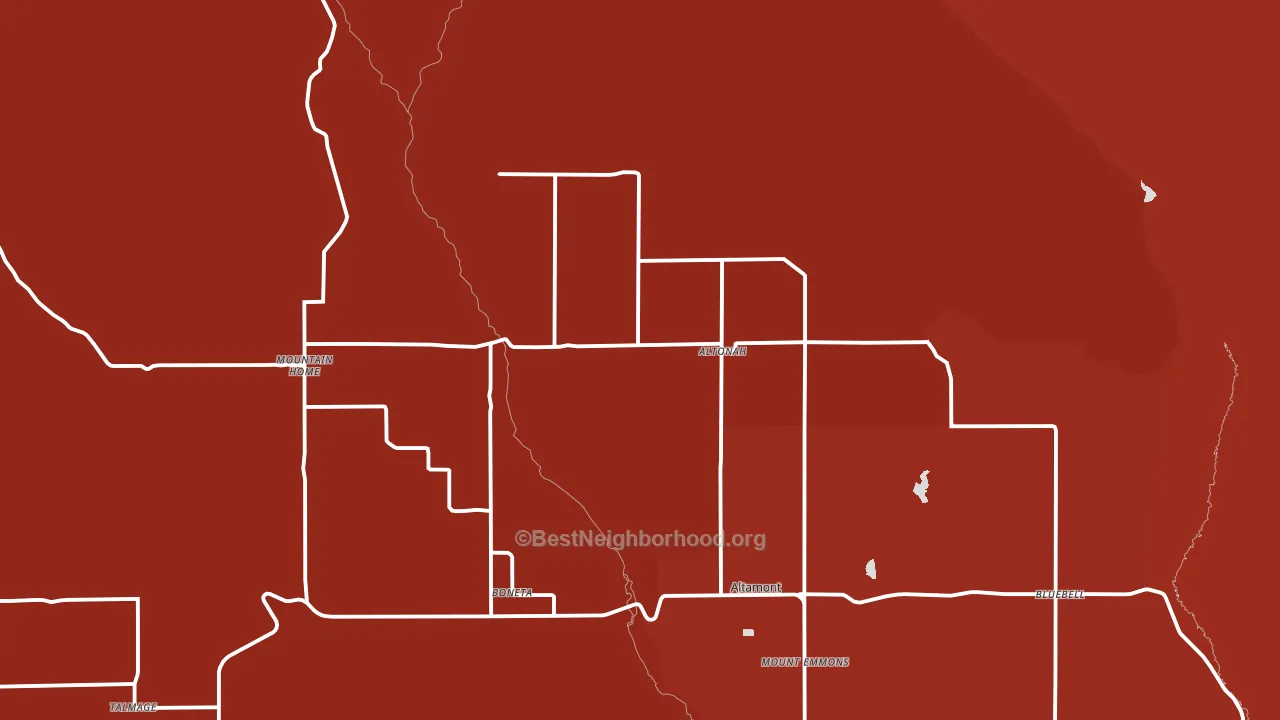 84002, UT block-group political-lean map