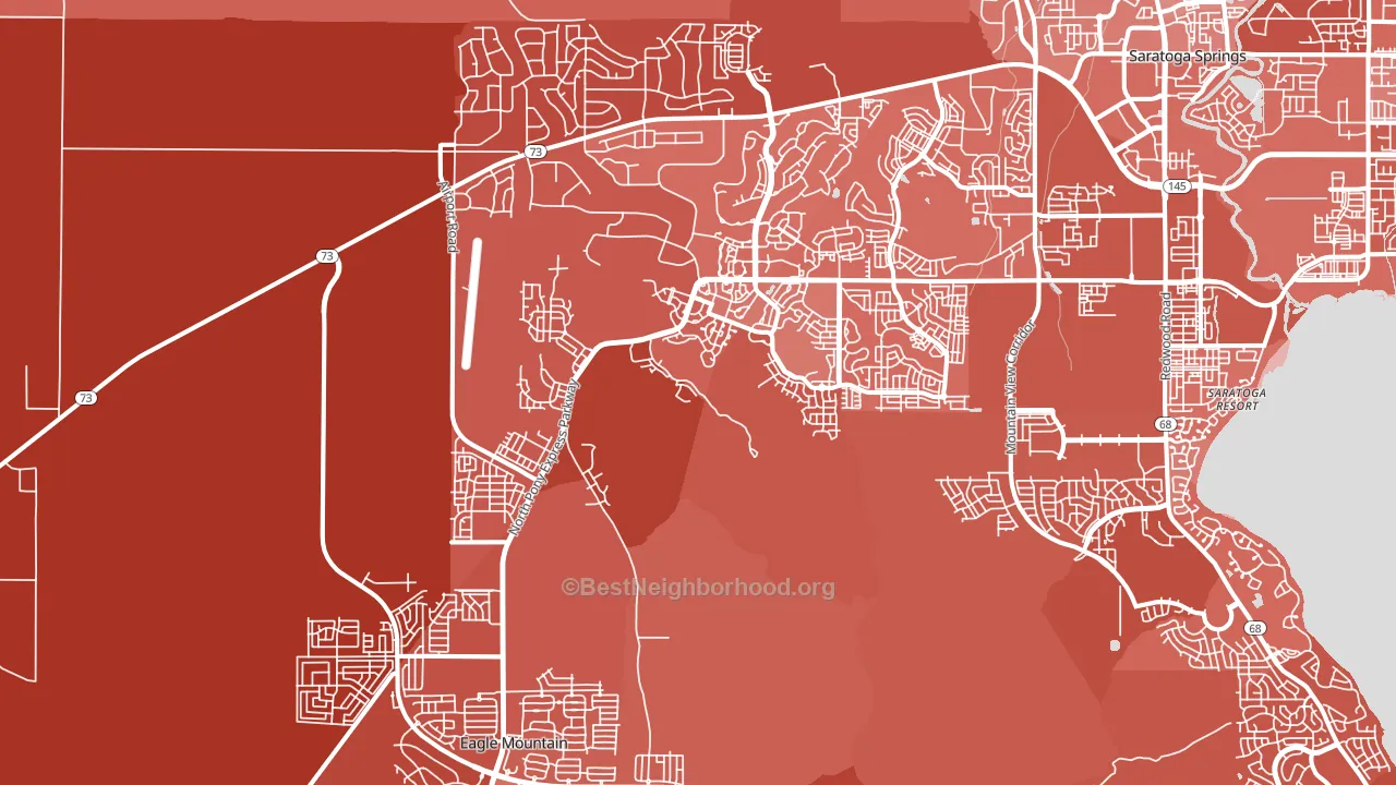 84005, UT block-group political-lean map