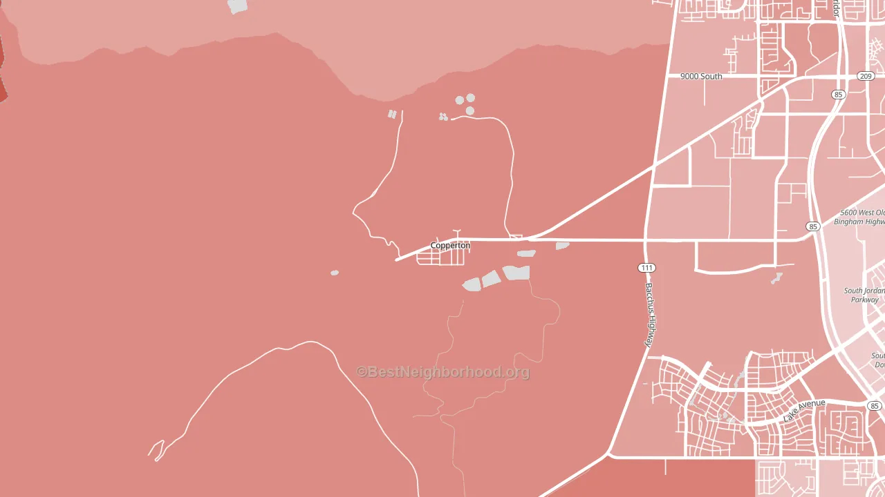 84006, UT block-group political-lean map