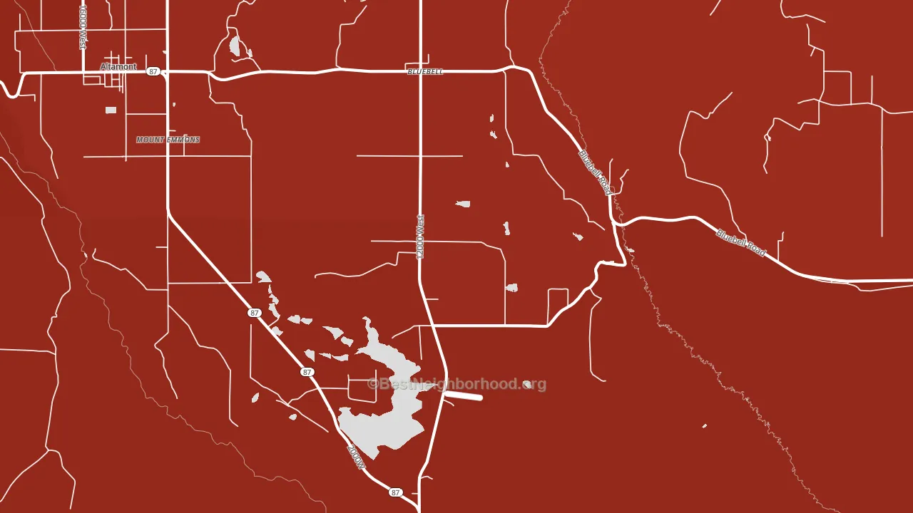 84007, UT block-group political-lean map
