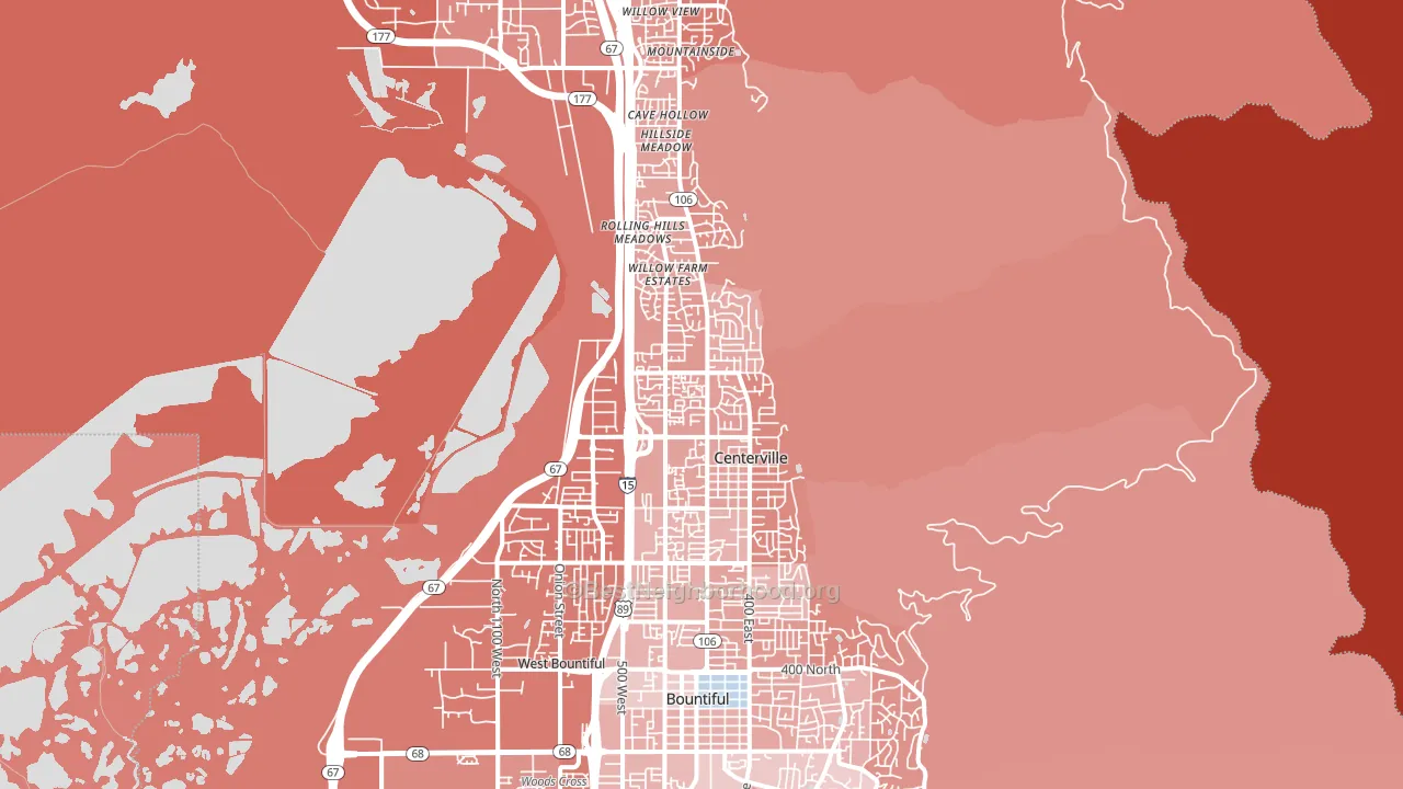 84014, UT block-group political-lean map