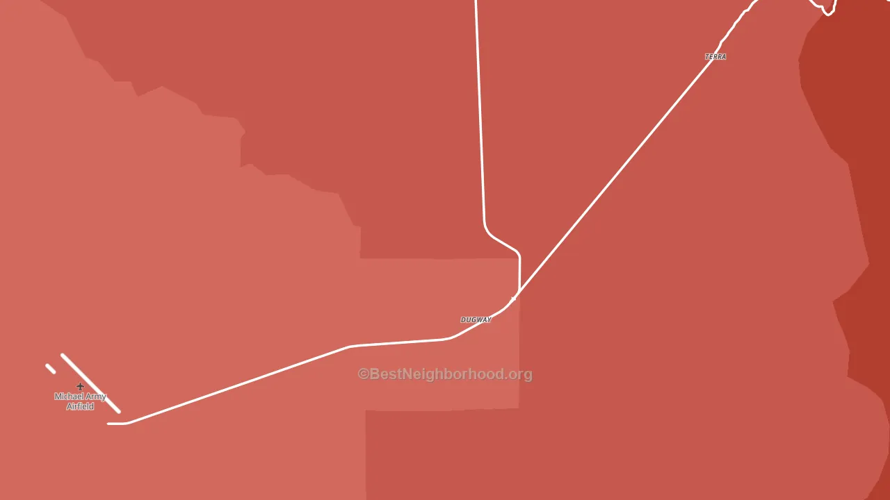 84022, UT block-group political-lean map