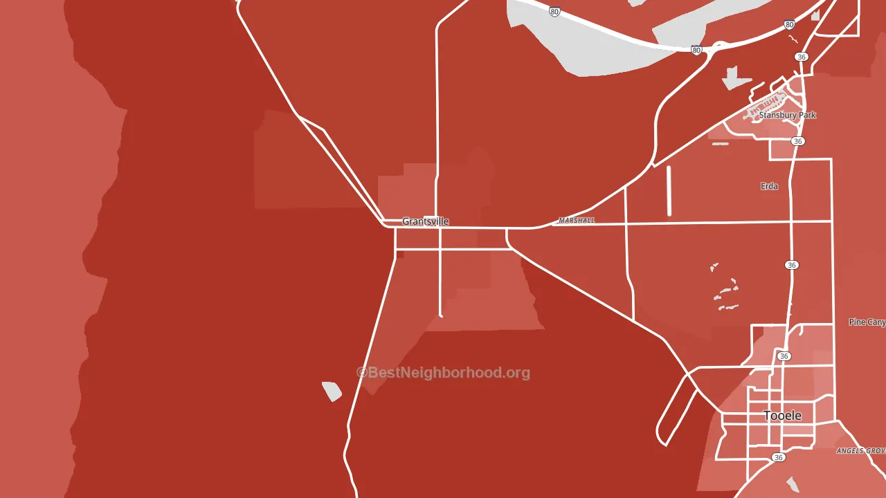 84029, UT block-group political-lean map