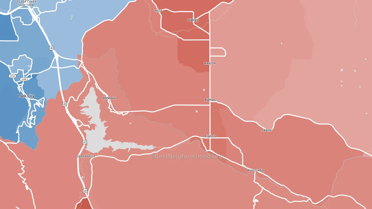 84036, UT block-group political-lean map