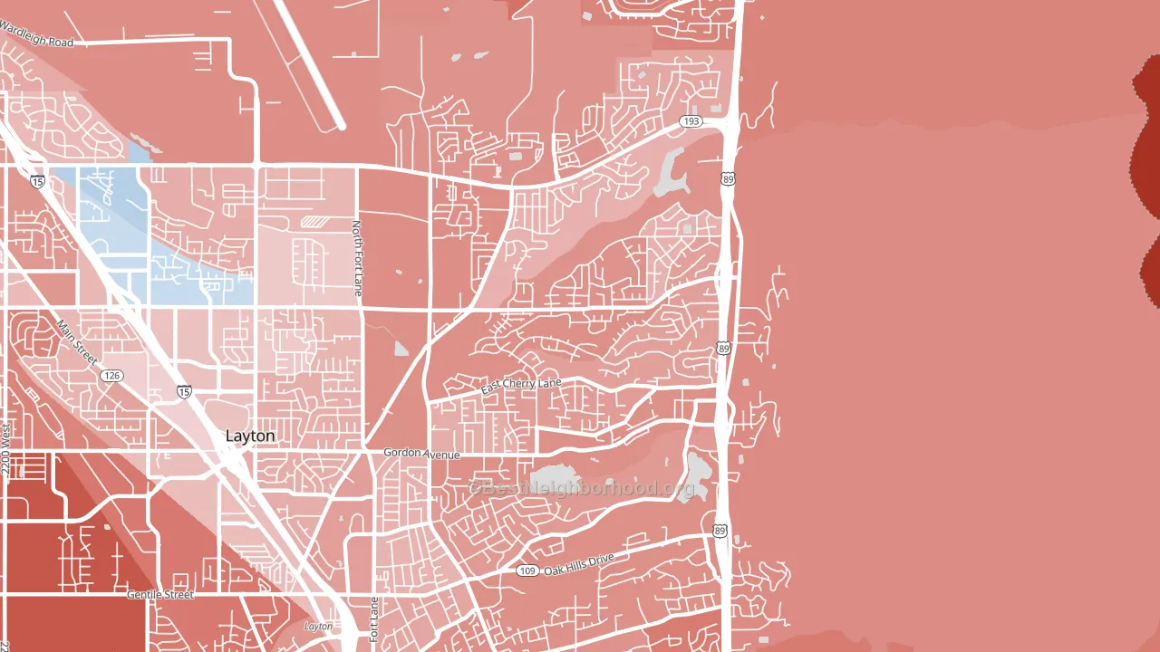 84040, UT block-group political-lean map