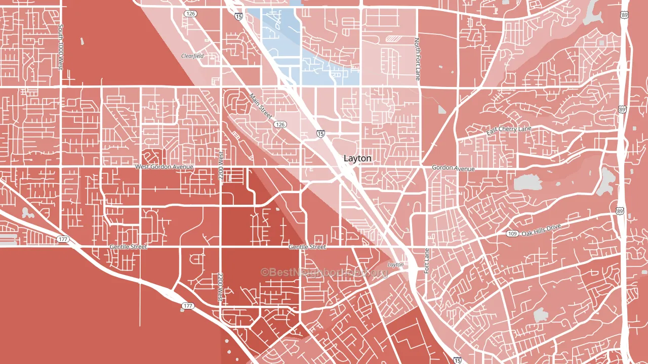 84041, UT block-group political-lean map