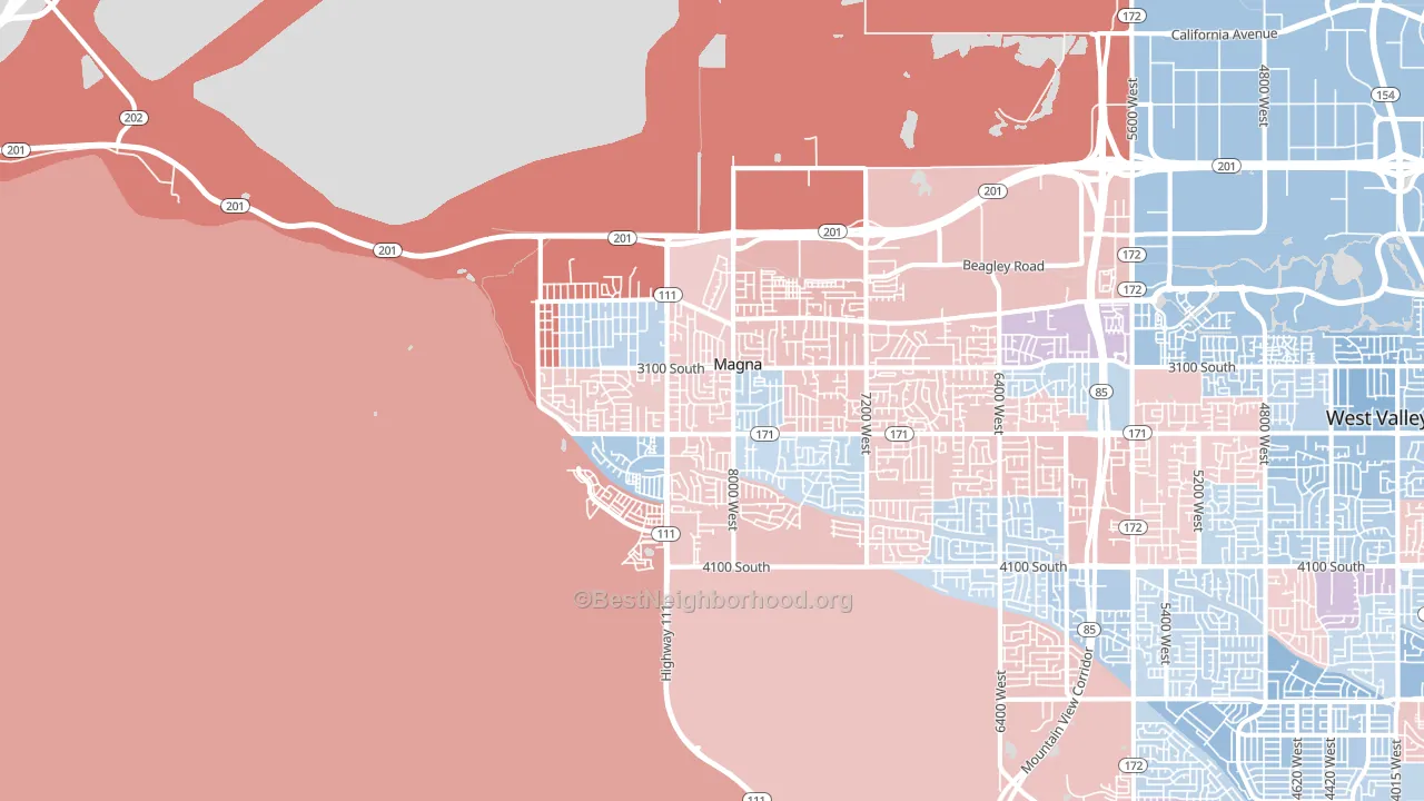 84044, UT block-group political-lean map