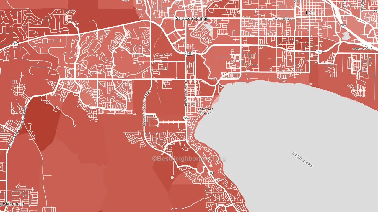 84045, UT block-group political-lean map