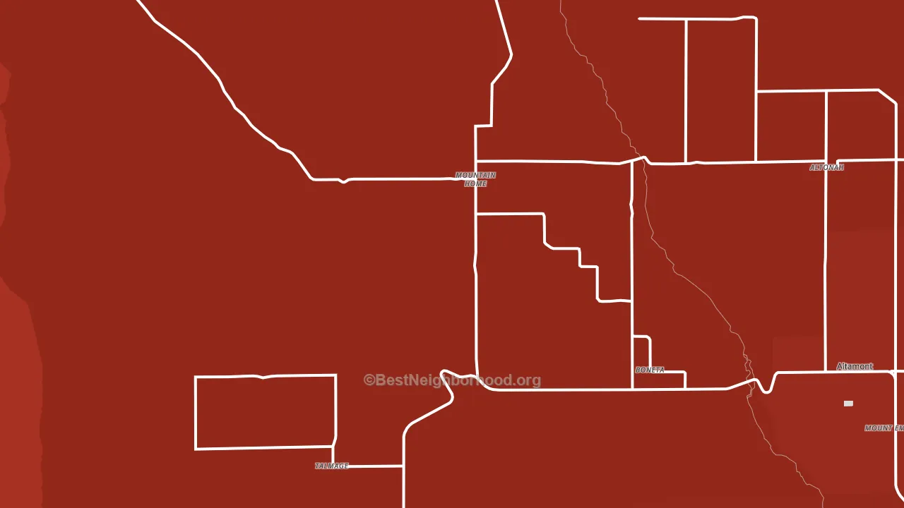 84051, UT block-group political-lean map