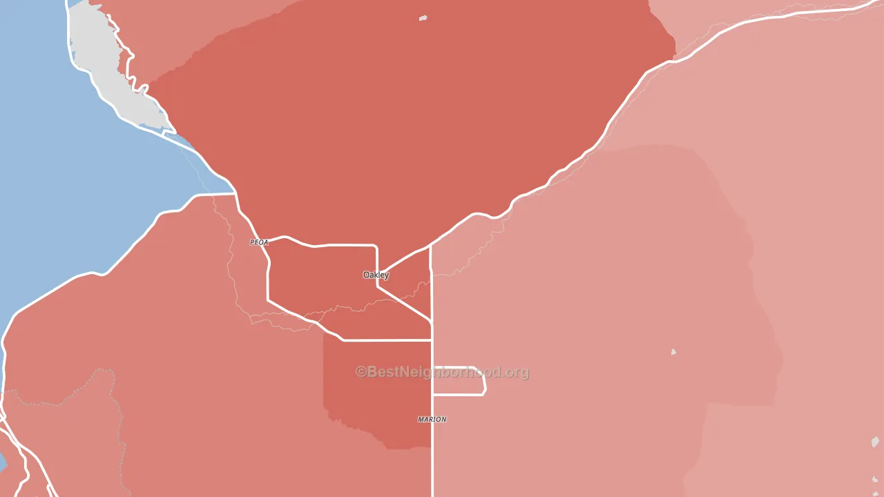 84055, UT block-group political-lean map
