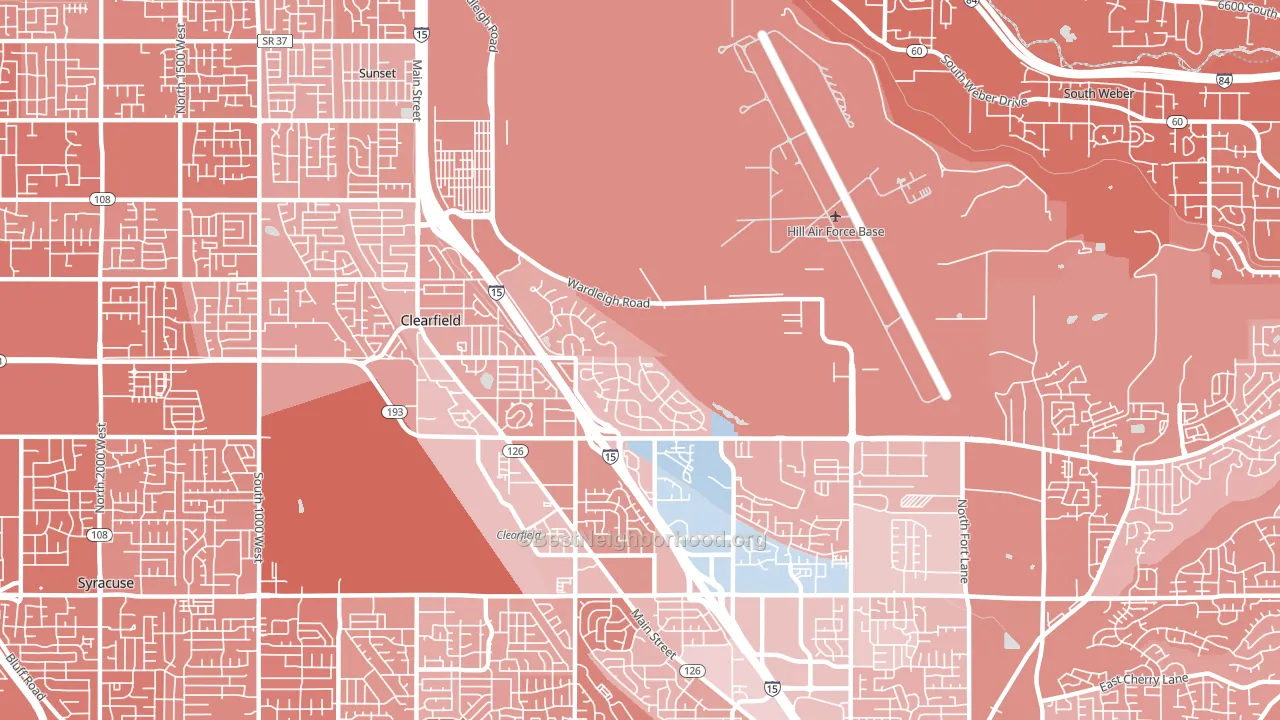 84056, UT block-group political-lean map