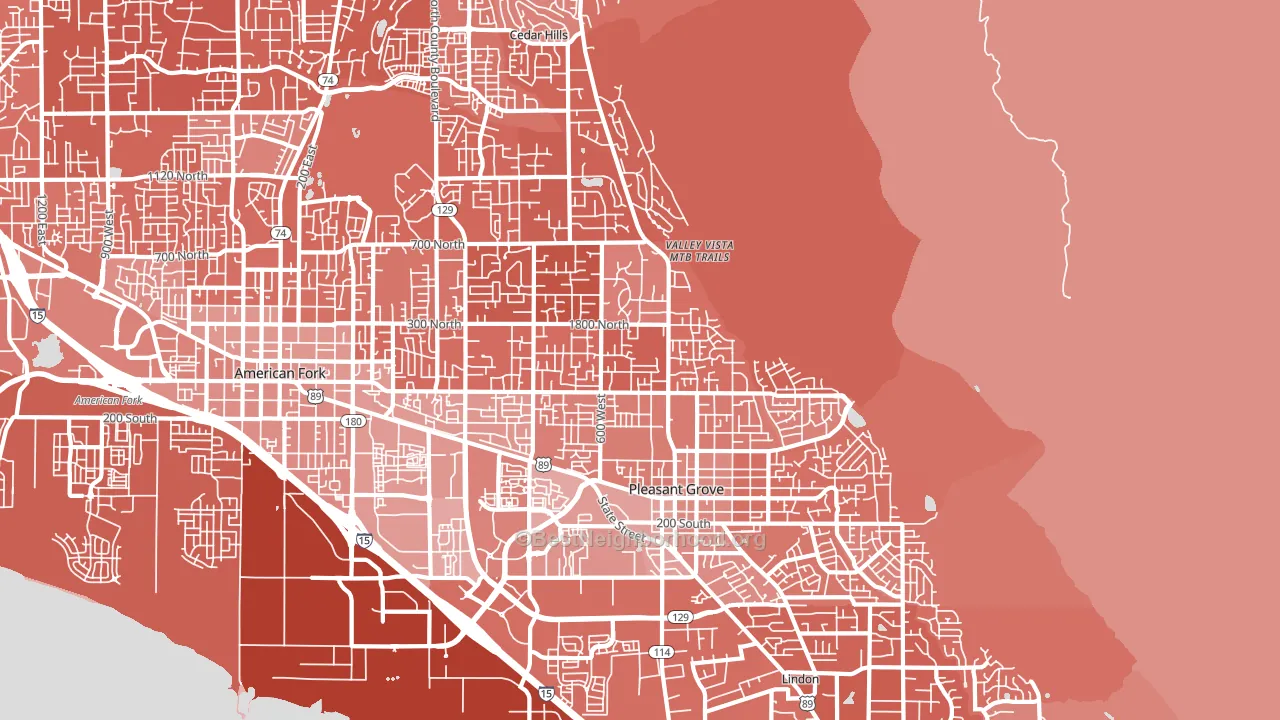 84062, UT block-group political-lean map