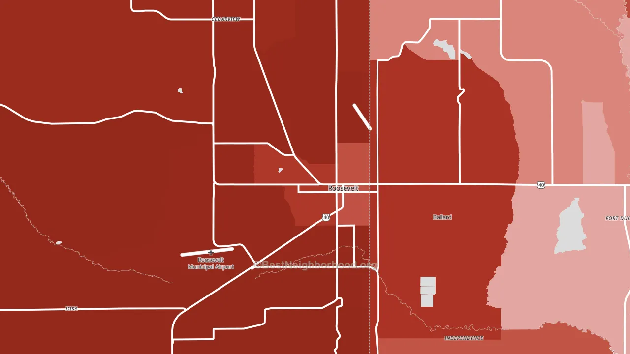 84066, UT block-group political-lean map