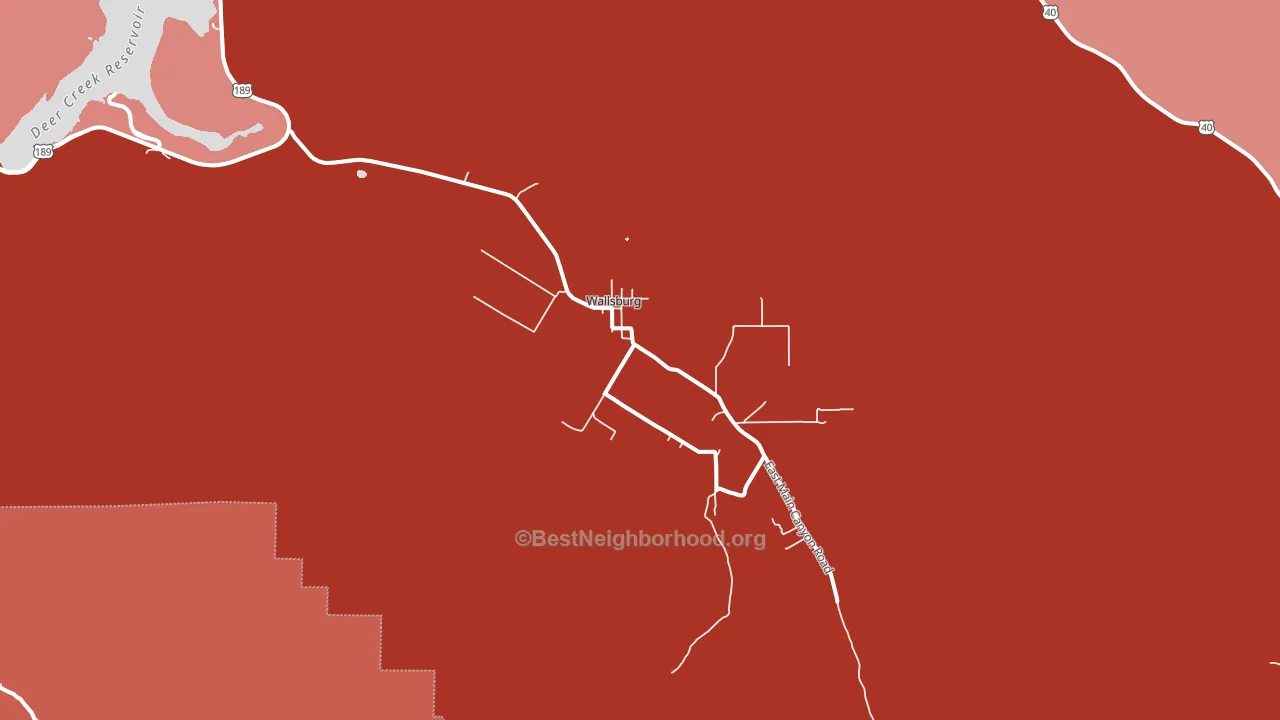 84082, UT block-group political-lean map