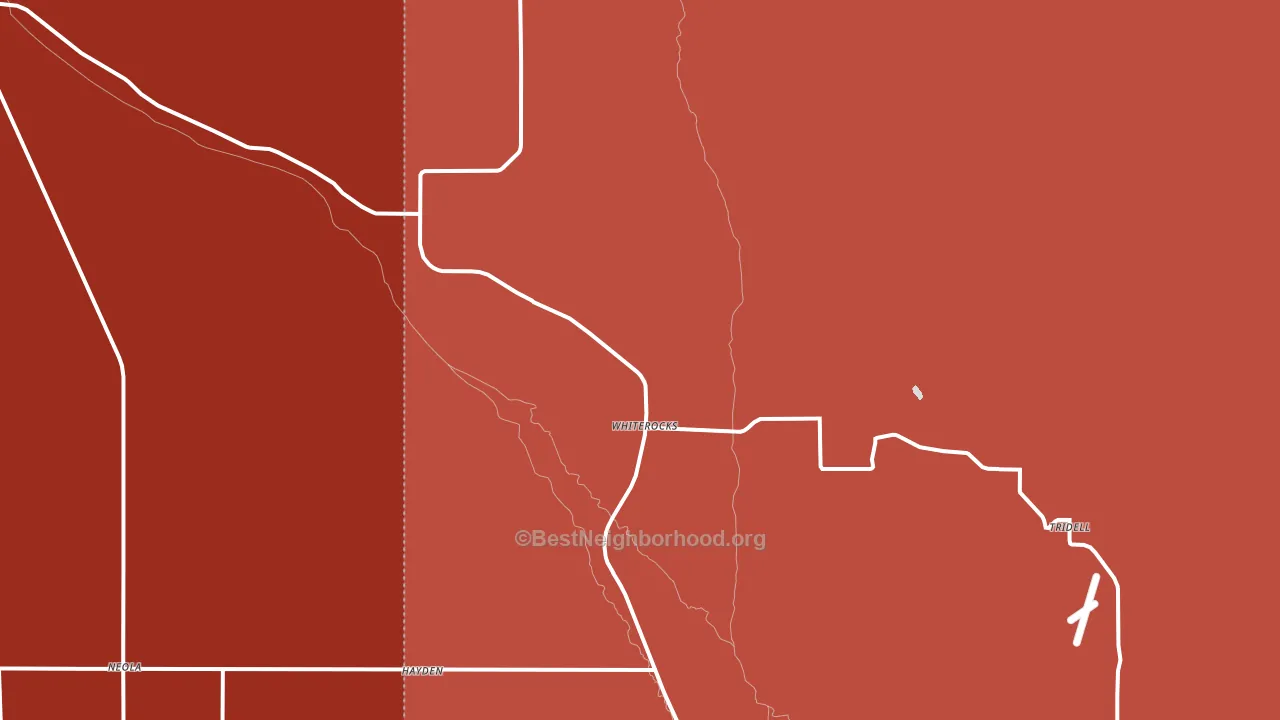 84085, UT block-group political-lean map