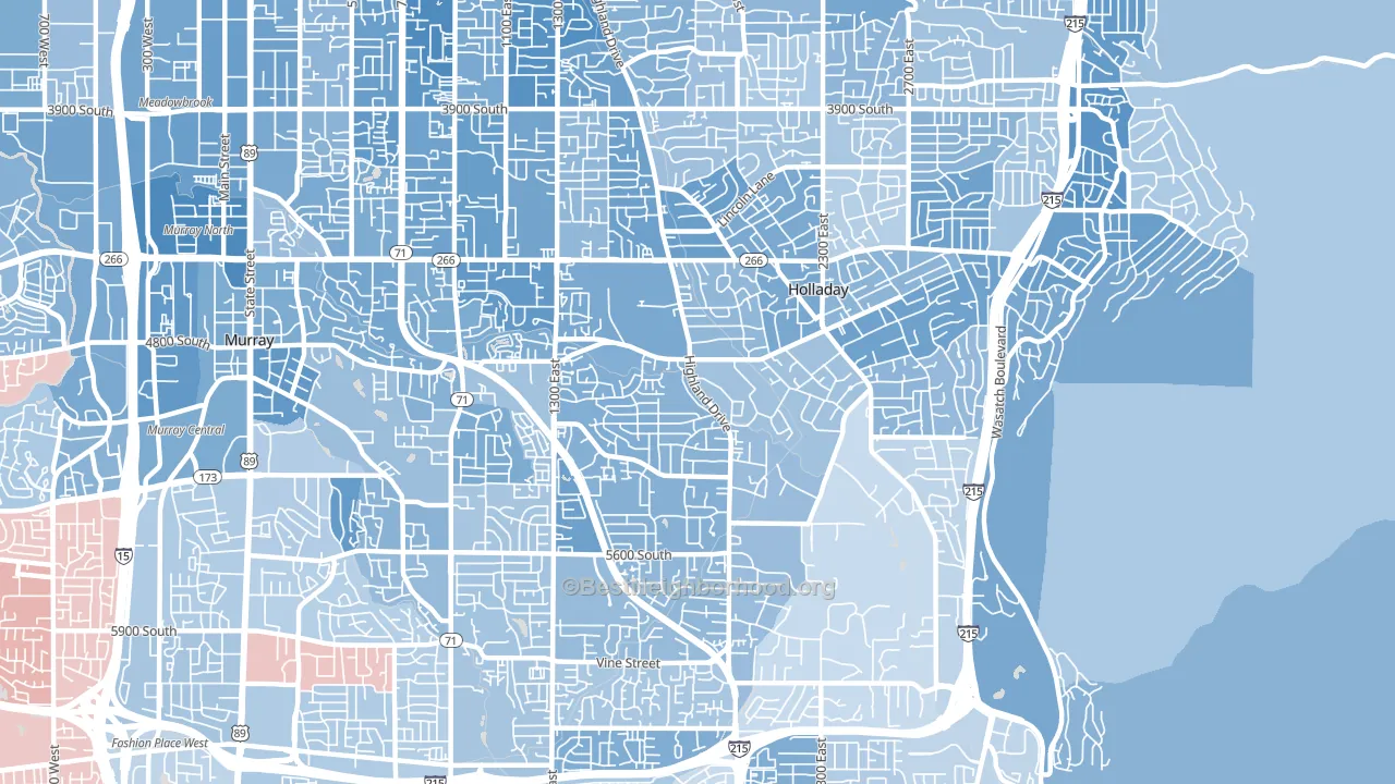 84117, UT block-group political-lean map