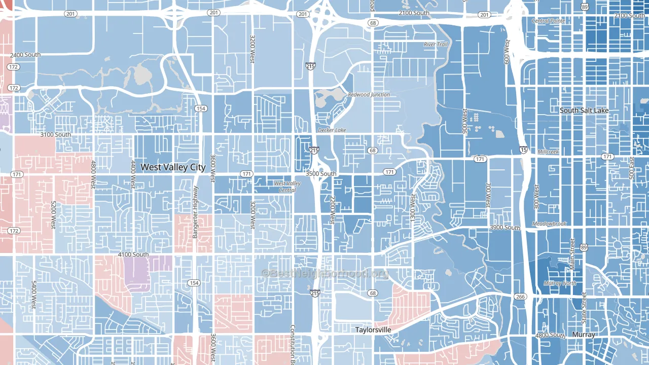 84119, UT block-group political-lean map